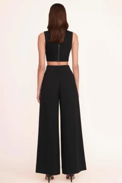 CLOTHING STAUD - ALICE TOP TWILL BLACK