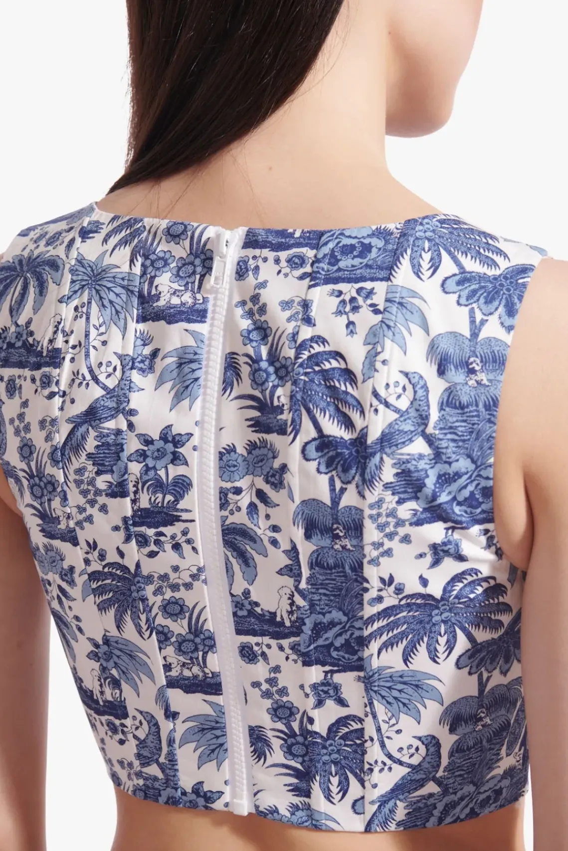 CLOTHING STAUD - ALICE TOP CHINA BLUE TOILE