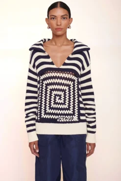 CLOTHING STAUD - ALLOY SWEATER ACID COBALT