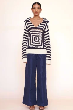 CLOTHING STAUD - ALLOY SWEATER ACID COBALT