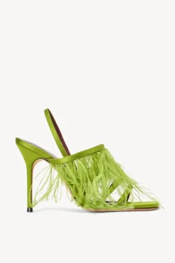 SHOES STAUD - ANISE FEATHER HEEL ACID GREEN