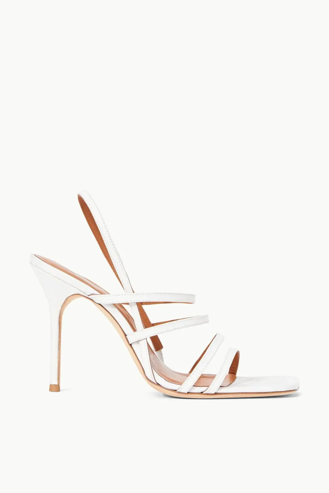 SHOES STAUD - ANISE HEEL SATIN WHITE