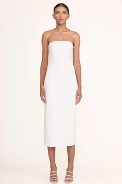 SHOES STAUD - ANISE HEEL SATIN WHITE