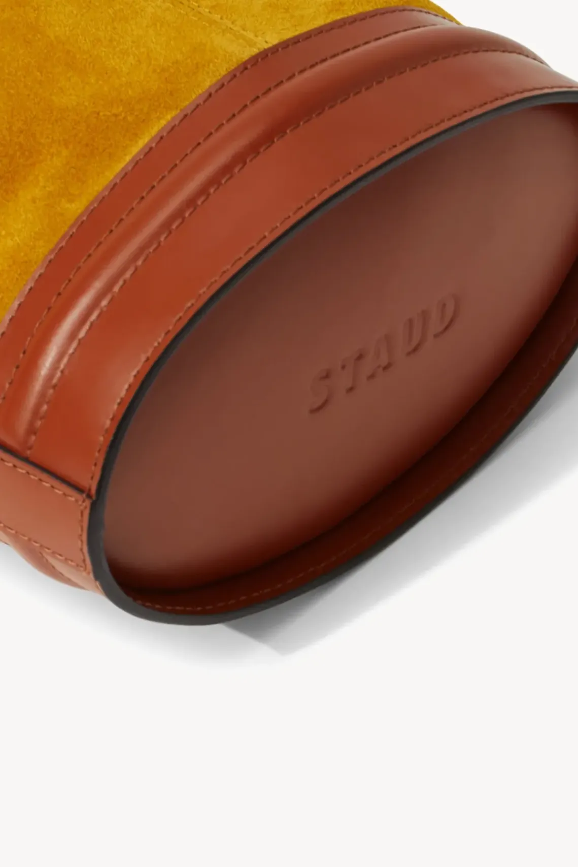 HANDBAGS STAUD - ANITA BUCKET BAG OCHER TAN