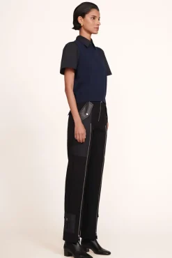 CLOTHING STAUD - ARYA TOP NAVY BLACK