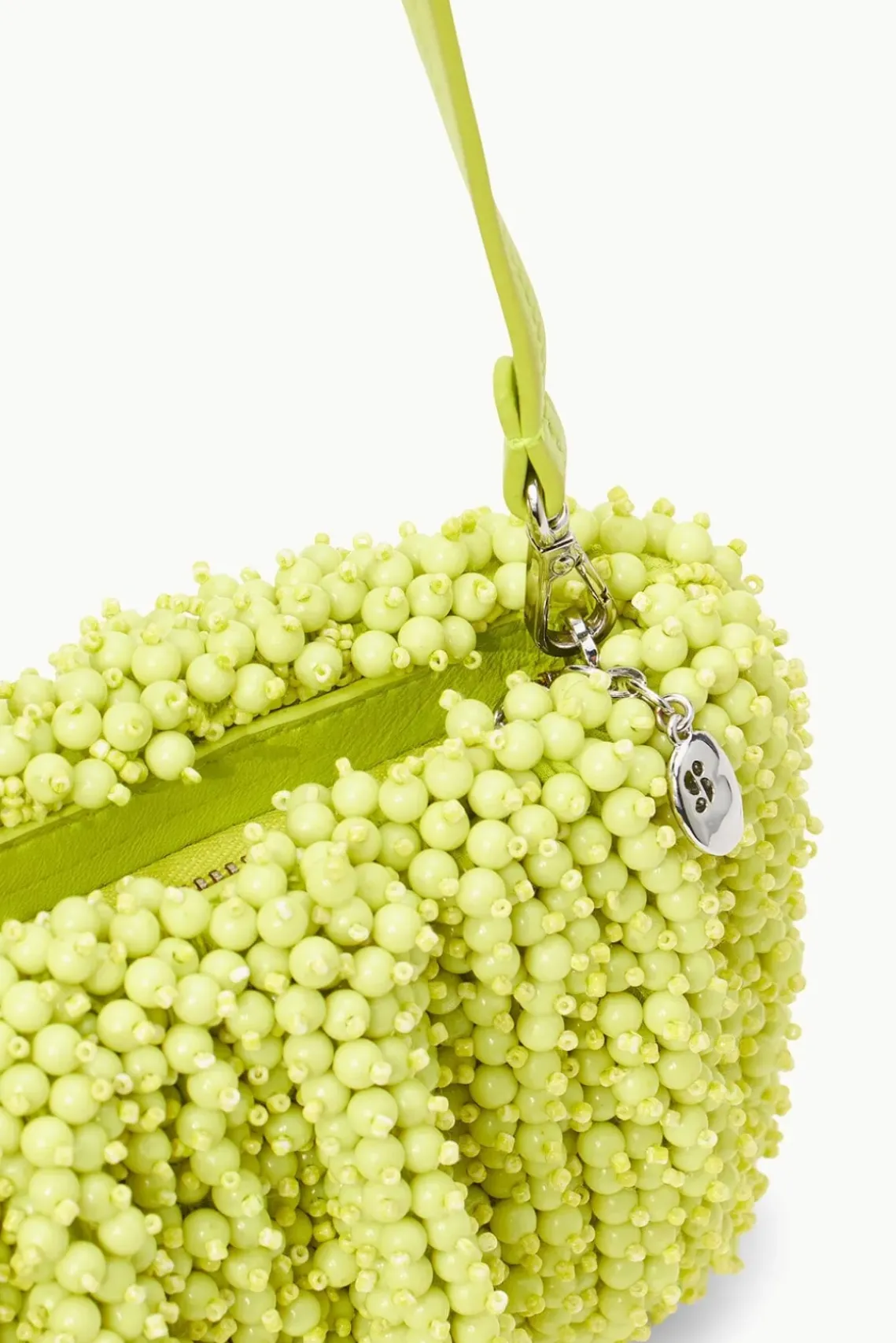 HANDBAGS STAUD - BEADED BEAN BAG CITRON