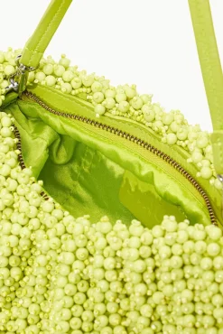HANDBAGS STAUD - BEADED BEAN BAG CITRON