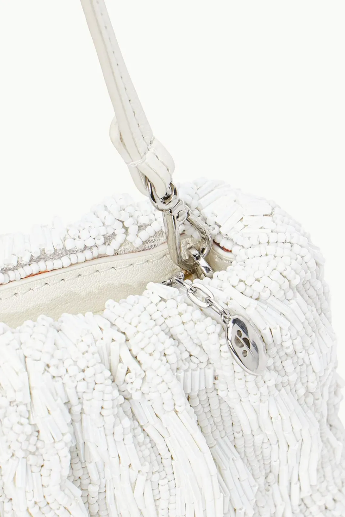 BRIDE STAUD Bridal Accessories- BEADED BEAN BAG CREAM SWIRL