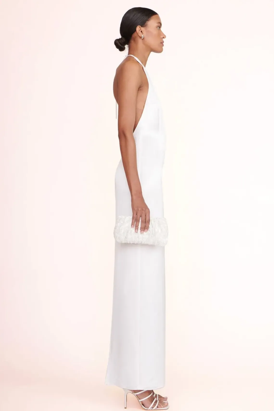 BRIDE STAUD Bridal Accessories- BEADED BEAN BAG CREAM SWIRL