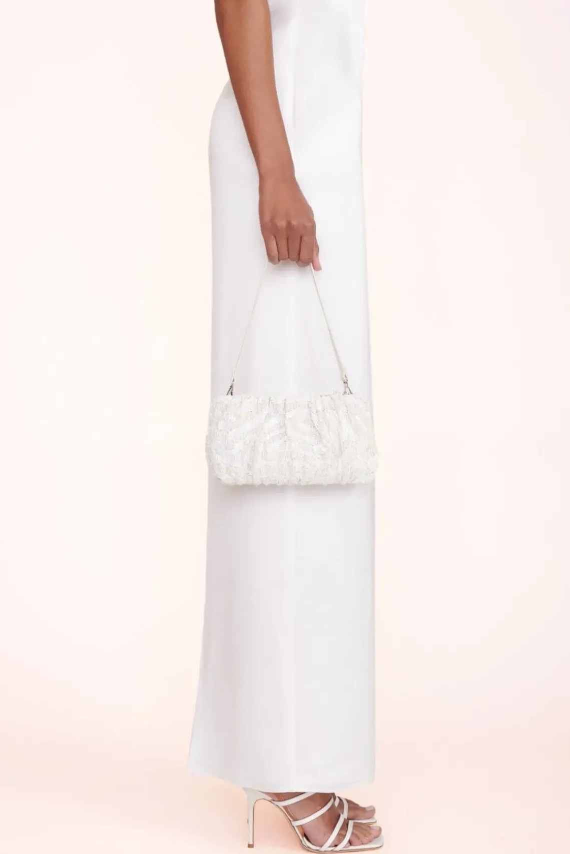 BRIDE STAUD Bridal Accessories- BEADED BEAN BAG CREAM SWIRL