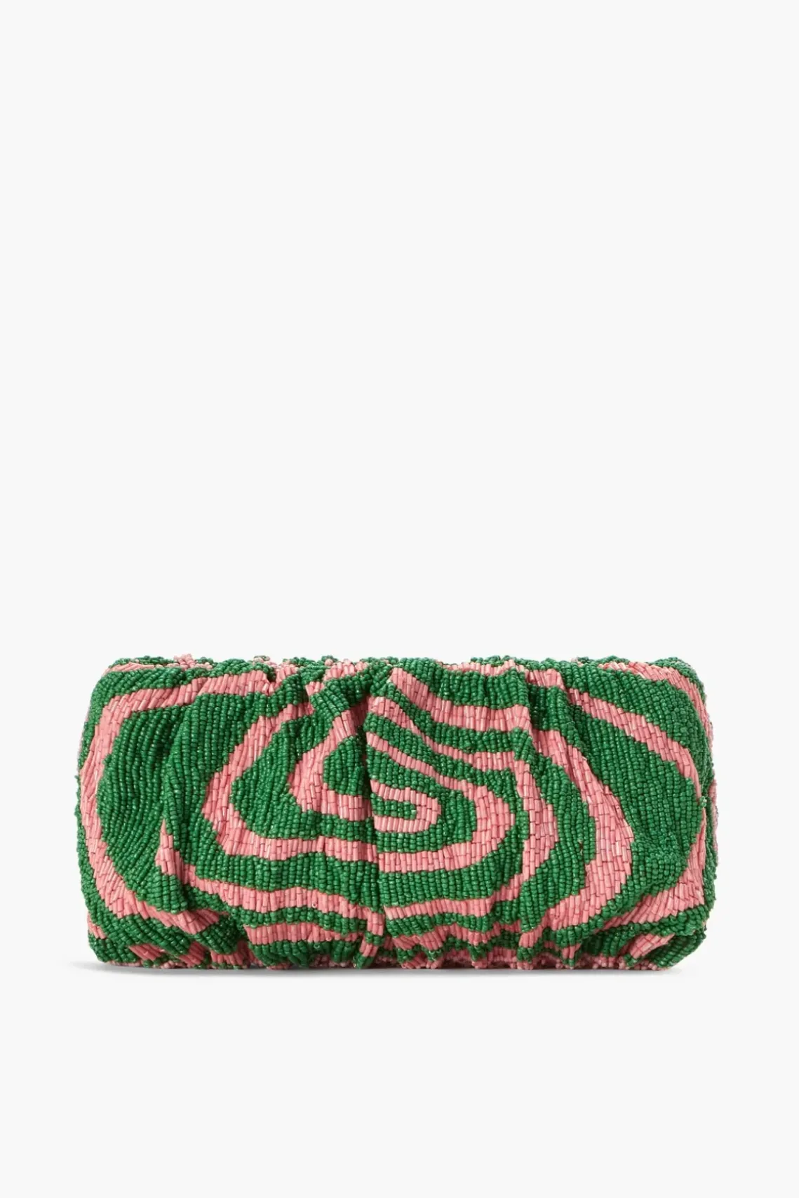 HANDBAGS STAUD - BEADED BEAN BAG EMERALD ACID SWIRL