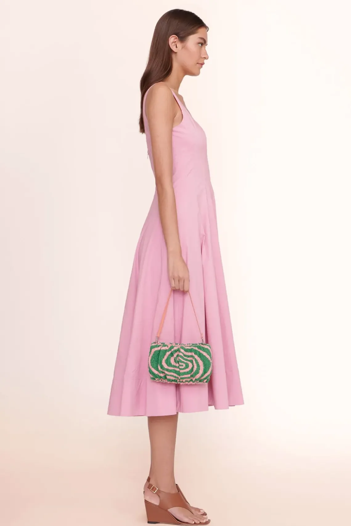 HANDBAGS STAUD - BEADED BEAN BAG EMERALD ACID SWIRL