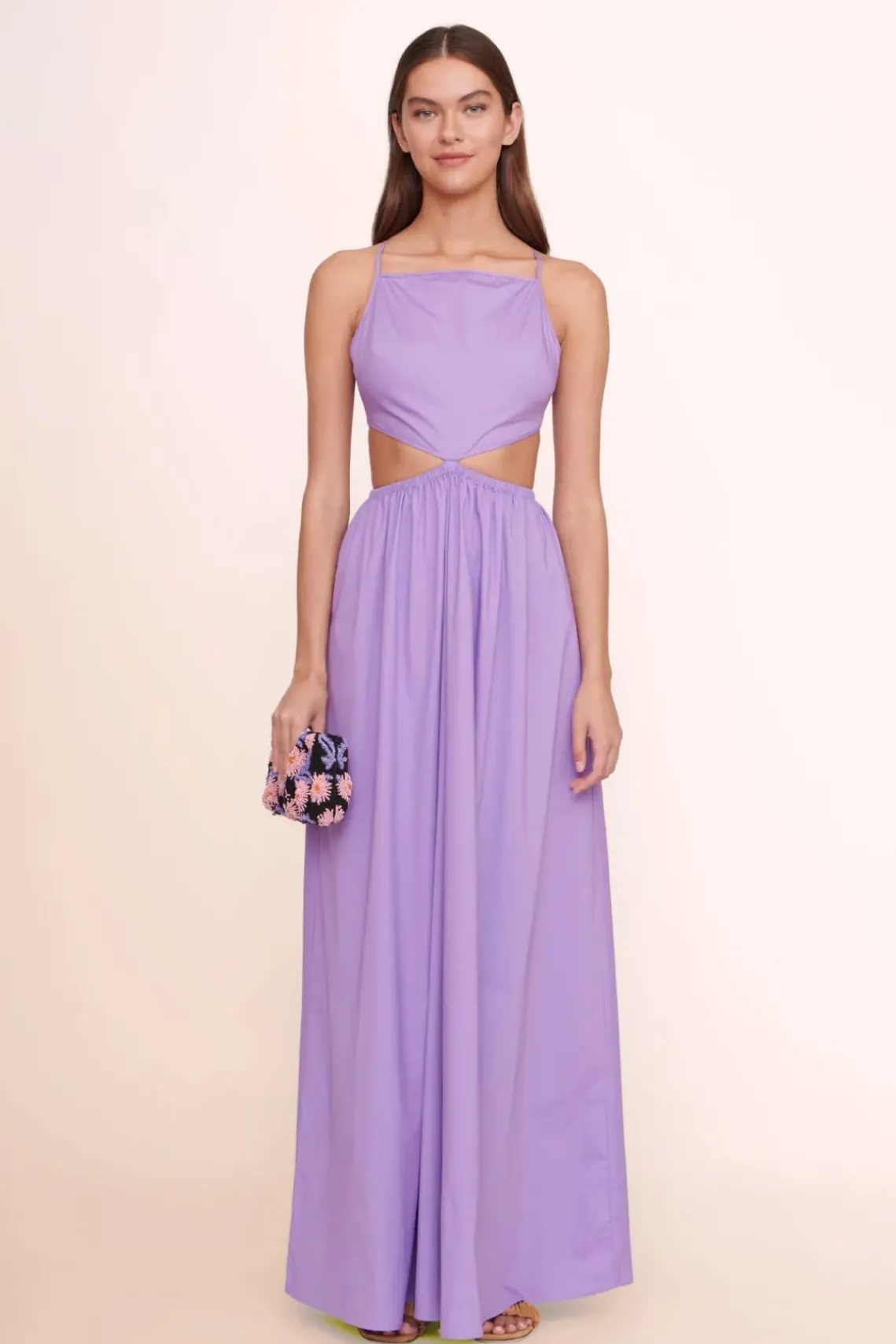 HANDBAGS STAUD - BEADED BEAN BAG QUARTZ ACID FLORAL