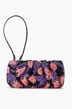 HANDBAGS STAUD - BEADED BEAN BAG QUARTZ ACID FLORAL