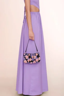 HANDBAGS STAUD - BEADED BEAN BAG QUARTZ ACID FLORAL