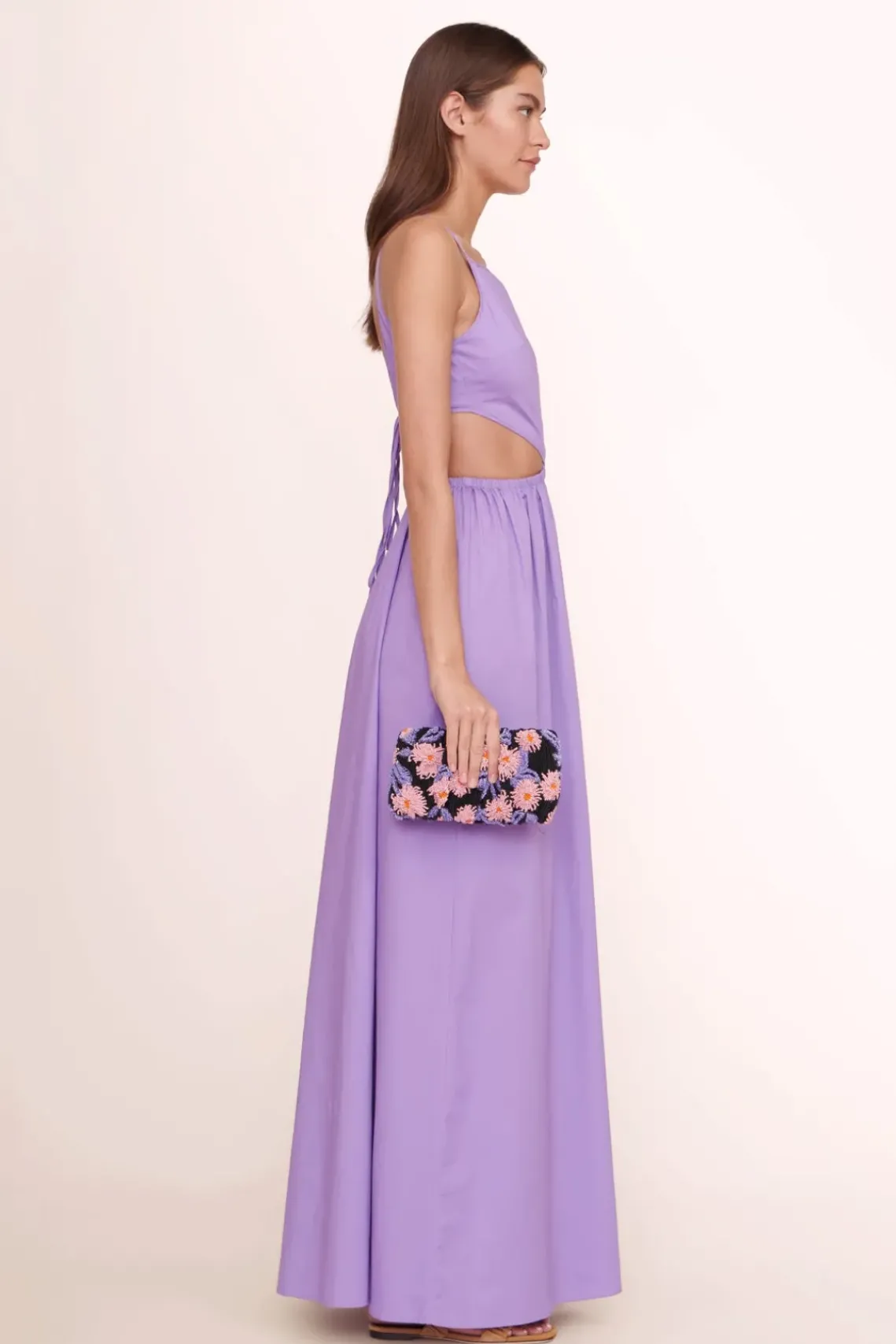 HANDBAGS STAUD - BEADED BEAN BAG QUARTZ ACID FLORAL