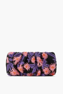 HANDBAGS STAUD - BEADED BEAN BAG QUARTZ ACID FLORAL