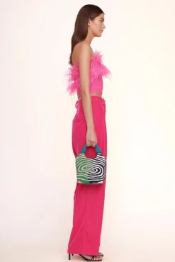 HANDBAGS STAUD - BEADED COTE BAG ACID SWIRL