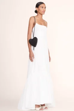 BRIDE STAUD Occasion Dresses- BEADED HEART CLUTCH BLACK