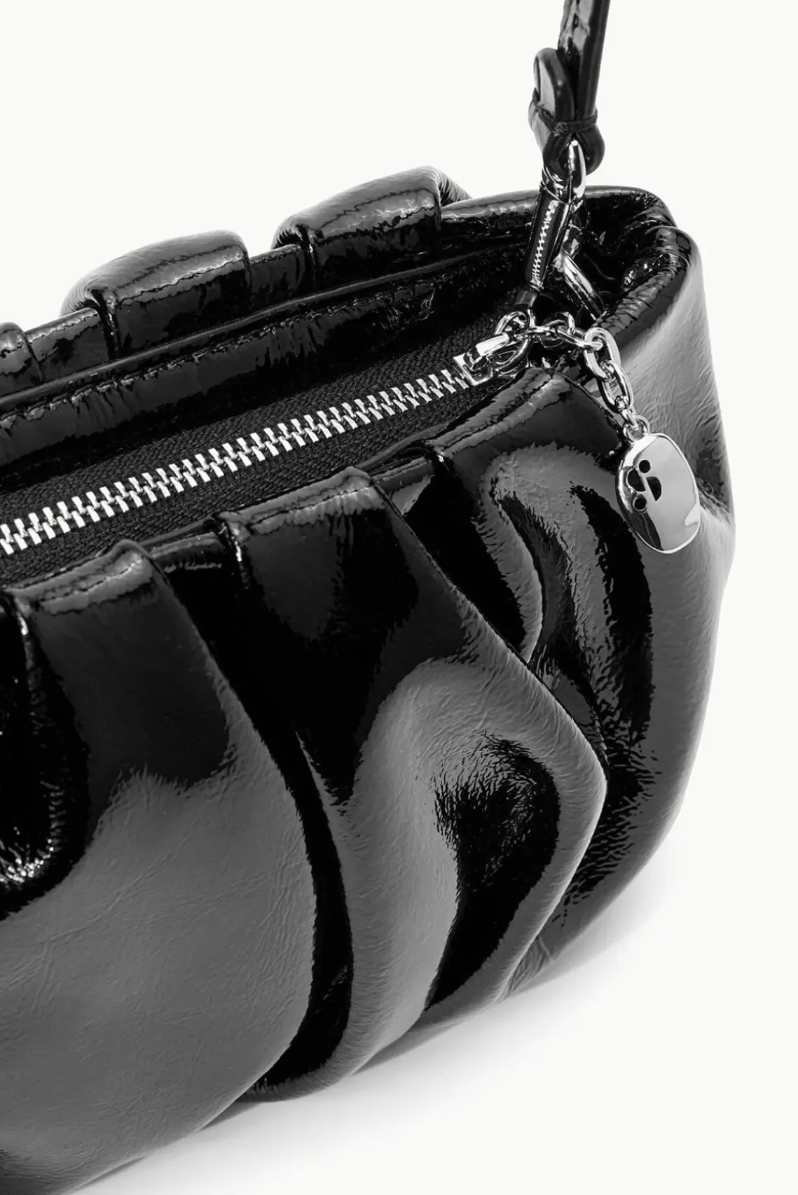 HANDBAGS STAUD - BEAN BAG PATENT BLACK