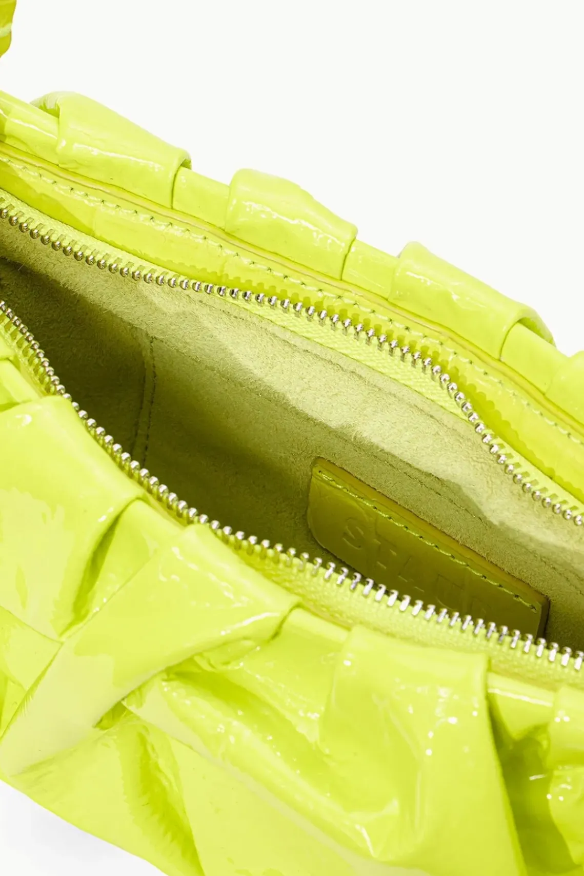 HANDBAGS STAUD - BEAN BAG PATENT CITRON