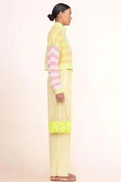 HANDBAGS STAUD - BEAN BAG PATENT CITRON