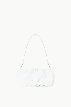HANDBAGS STAUD - BEAN BAG PATENT WHITE