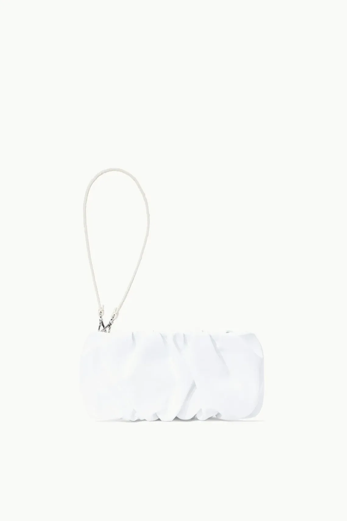 HANDBAGS STAUD - BEAN BAG PATENT WHITE