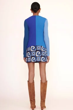 CLOTHING STAUD - BRAZING SKIRT ACID COBALT