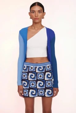 CLOTHING STAUD - BRAZING SKIRT ACID COBALT