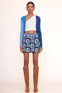 CLOTHING STAUD - BRAZING SKIRT ACID COBALT