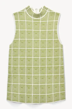 CLOTHING STAUD - BURKE TOP MOSS MAZE