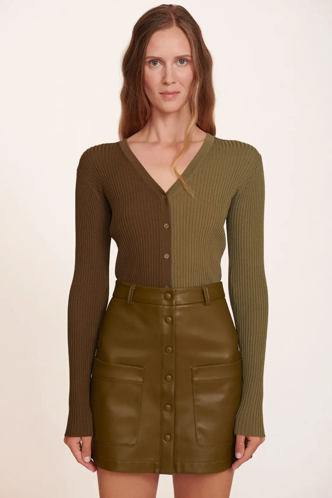 CLOTHING STAUD - CARGO SWEATER AVOCADO OLIVE