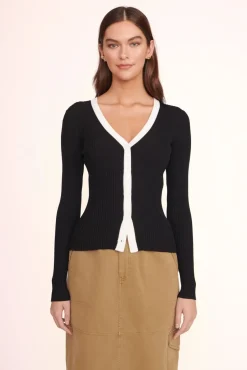 CLOTHING STAUD - CARGO SWEATER BLACK BLACK WHITE