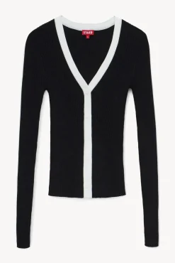 CLOTHING STAUD - CARGO SWEATER BLACK BLACK WHITE