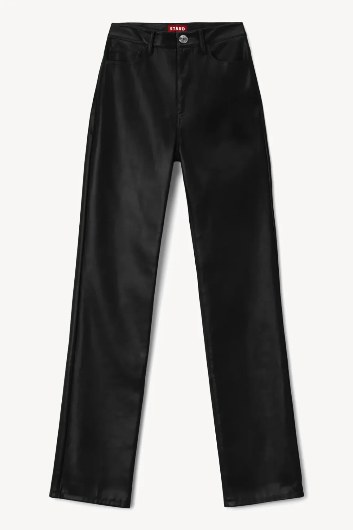 CLOTHING STAUD - CHISEL PANT BLACK VEGAN LEATHER