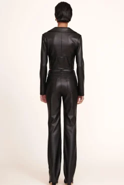 CLOTHING STAUD - CHISEL PANT BLACK VEGAN LEATHER
