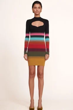 CLOTHING STAUD - CLARA DRESS MOSAIC STRIPE