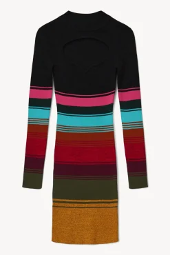 CLOTHING STAUD - CLARA DRESS MOSAIC STRIPE