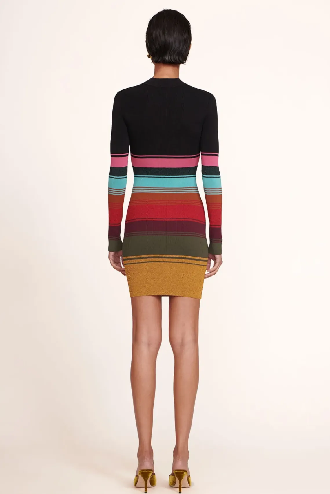 CLOTHING STAUD - CLARA DRESS MOSAIC STRIPE