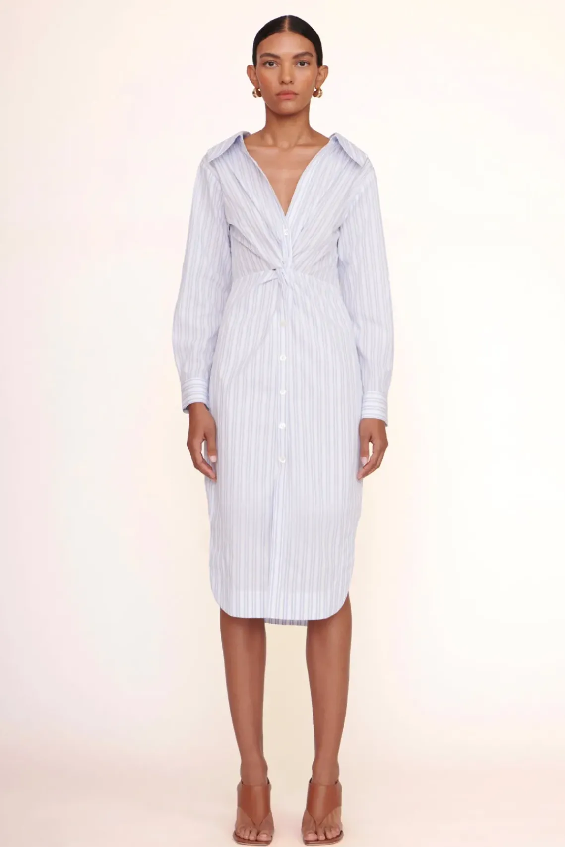 CLOTHING STAUD - CLEA DRESS MIST STRIPE