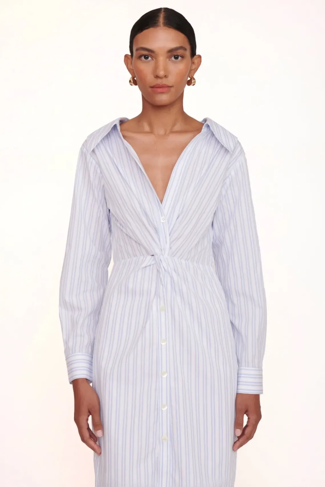 CLOTHING STAUD - CLEA DRESS MIST STRIPE