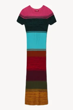 CLOTHING STAUD - COLLEEN DRESS MOSAIC STRIPE