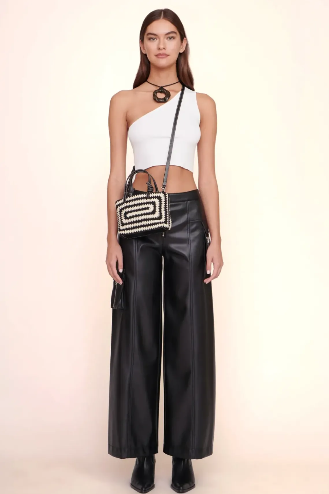 HANDBAGS STAUD - CROCHET RIA BAG SWIRL