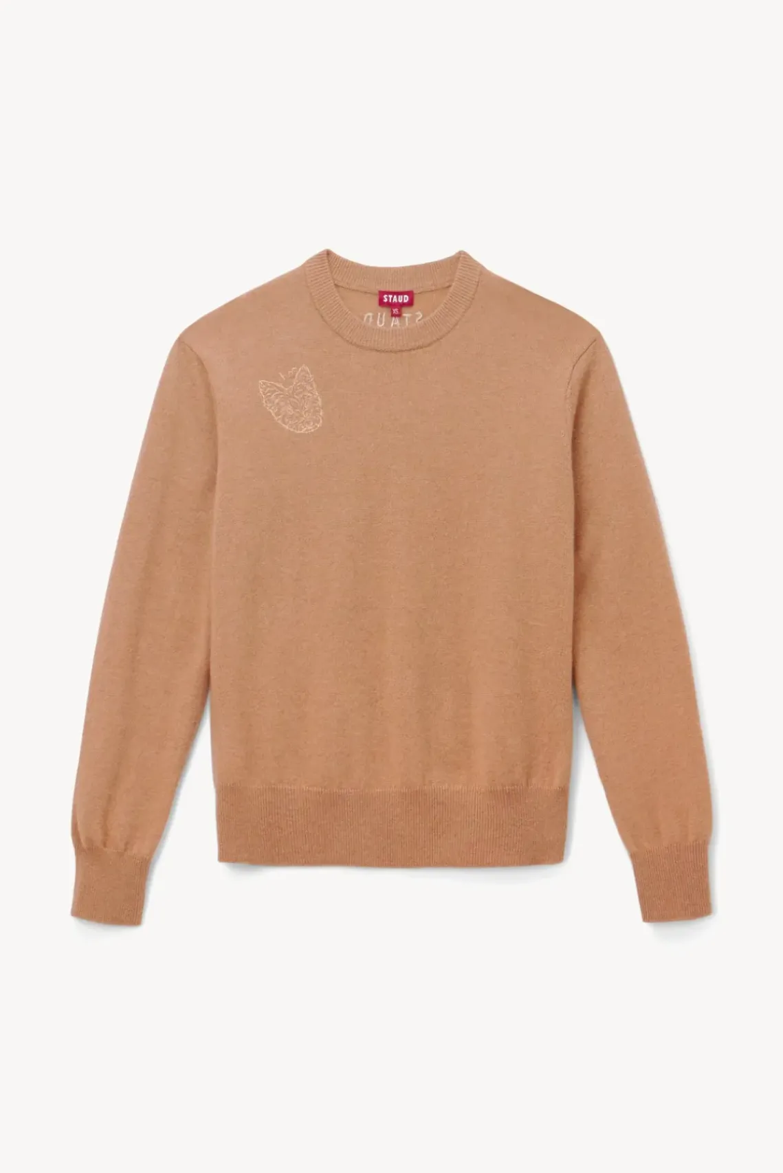 PET STAUD Pet Sweats & Knits- CUSTOM CASHMERE CREWNECK SWEATER CAMEL