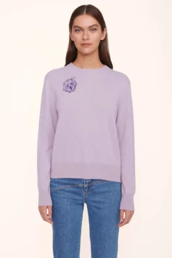 PET STAUD Pet Sweats & Knits- CUSTOM CASHMERE CREWNECK SWEATER LAVENDER