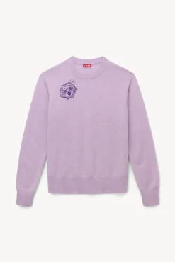 PET STAUD Pet Sweats & Knits- CUSTOM CASHMERE CREWNECK SWEATER LAVENDER