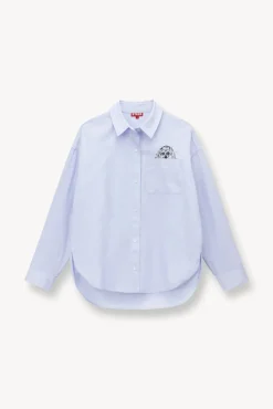 PET STAUD Pet Ready To Wear- CUSTOM CLASSIC OVERSIZED SHIRT OXFORD BLUE