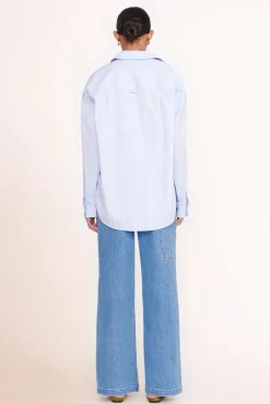 PET STAUD Pet Ready To Wear- CUSTOM CLASSIC OVERSIZED SHIRT OXFORD BLUE