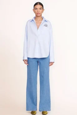 PET STAUD Pet Ready To Wear- CUSTOM CLASSIC OVERSIZED SHIRT OXFORD BLUE